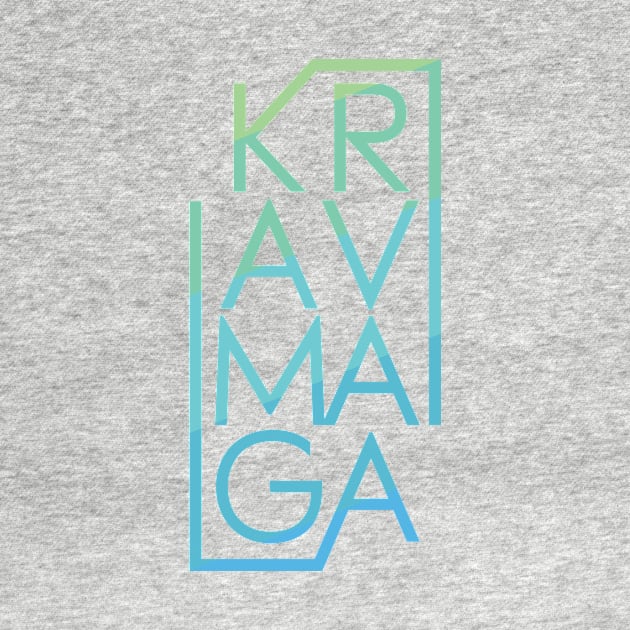 Krav Maga Blue Brick Lettering by polliadesign